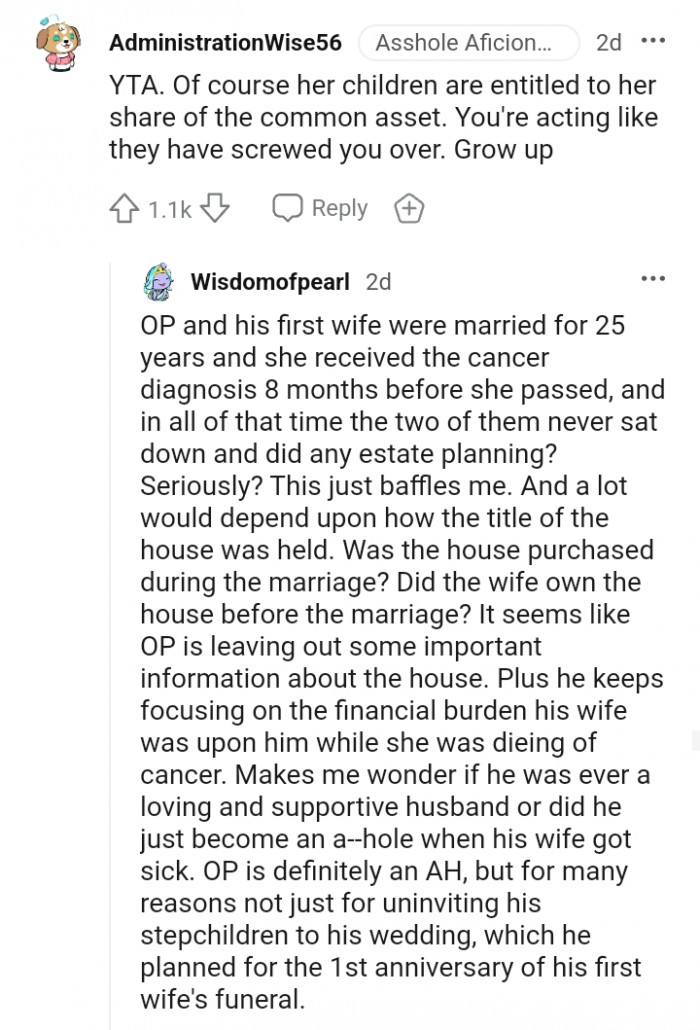 He keeps focusing on the financial burden