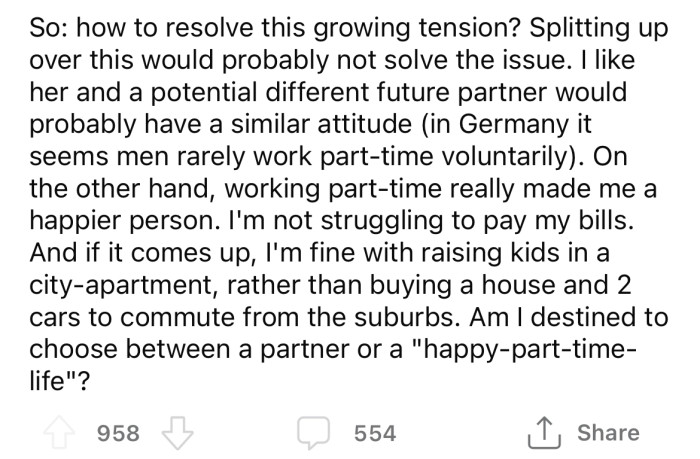 So the OP turned to the Reddit community for advice.