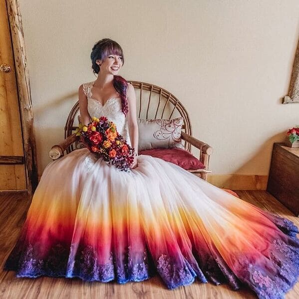 14. “Tie Dyed Wedding Dress”