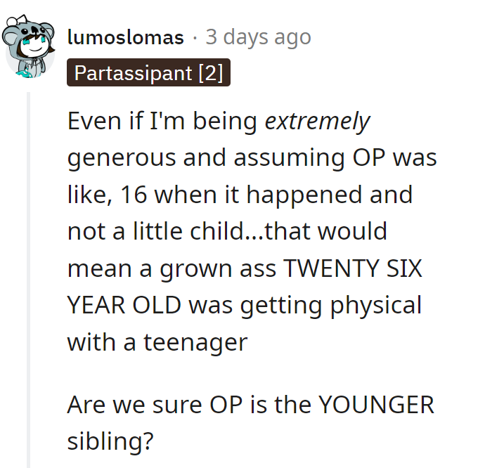 Plot twist: the 26-year-old was the real 'baby' in the family drama!