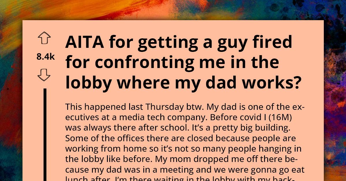 Teen Unintentionally Gets Father's Employee Fired, All Because He Was Asked To Leave The Lobby