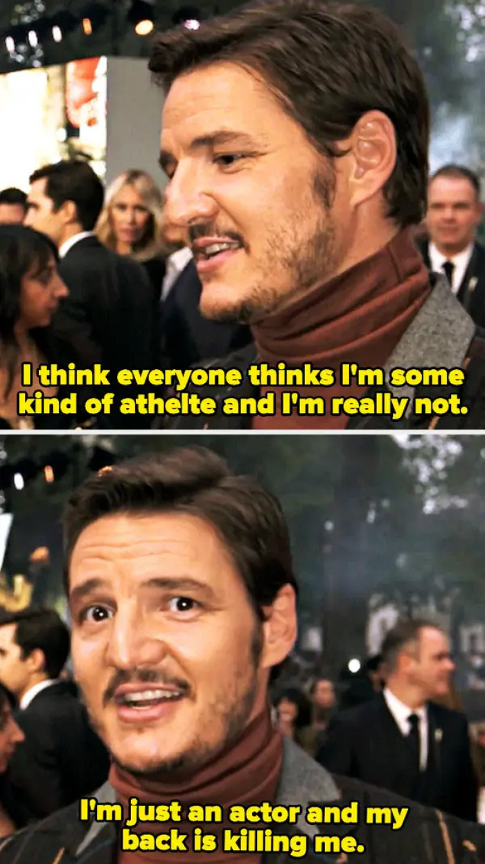 19. He also proved he is one of us when he shared his back problems