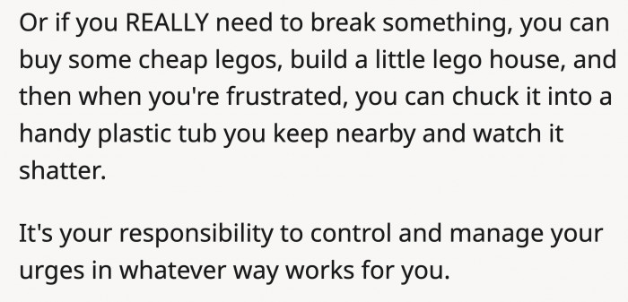 to mold it into something that isn’t hurtful to others