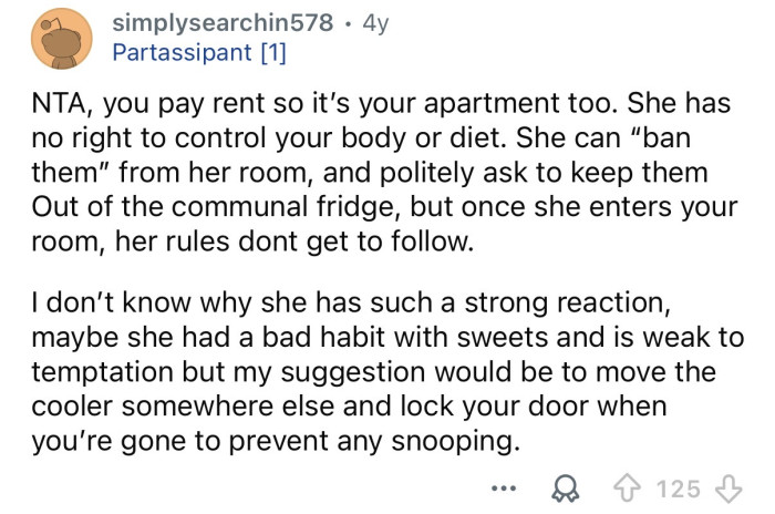 “She has no right!”