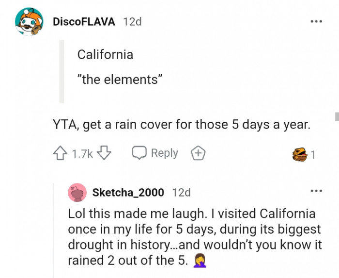 Getting a rain cover for those 5 days a year