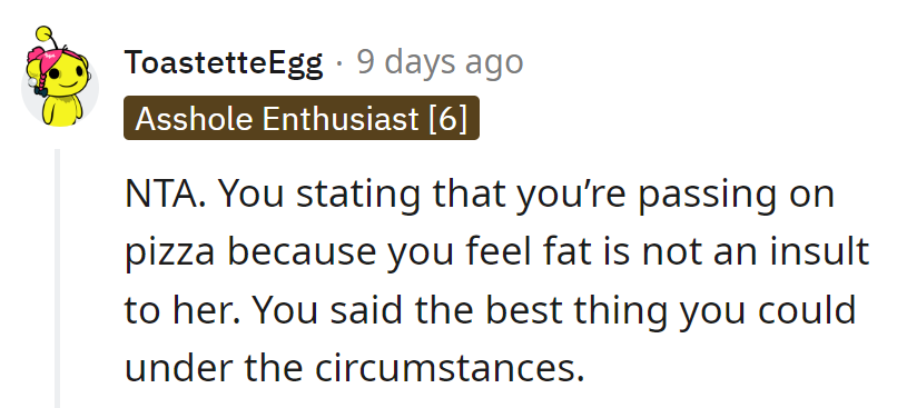 Passing on pizza isn't a personal pan insult. Sometimes, truth comes without toppings.