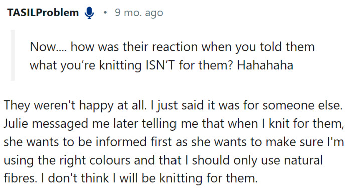 How self-centered is this woman?