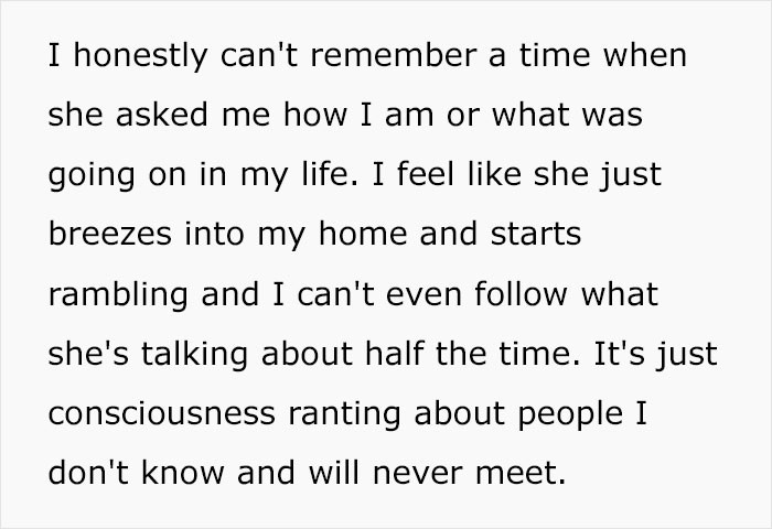 Her constant rambling is the only thing she has to offer.