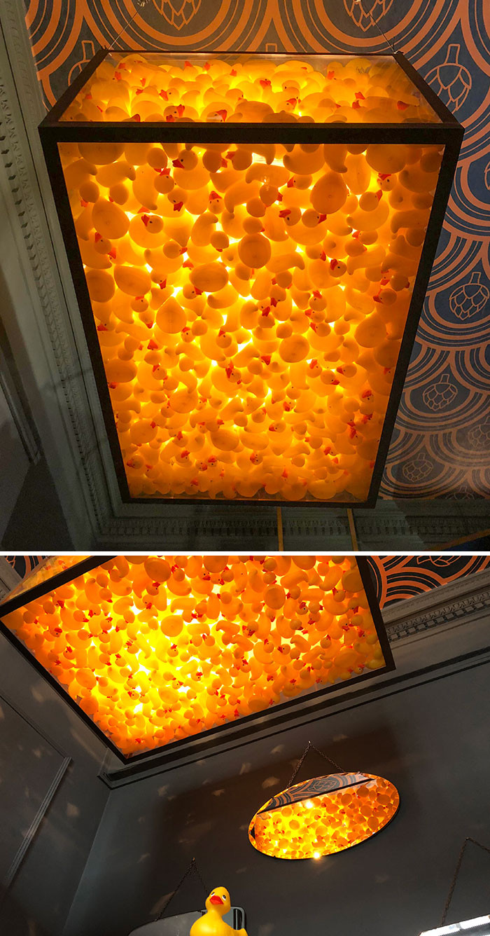 25. A rather peculiar sight during a visit to a pub in Edinburgh - the ceiling was adorned with a multitude of rubber ducks.