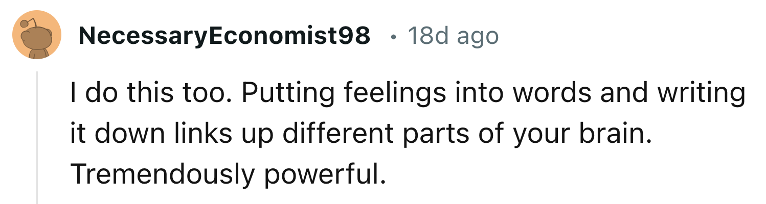 Putting Feelings Into Words And Writing