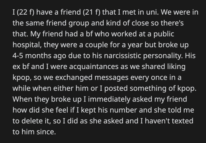 She was praying for a miracle when she saw Jane's ex-boyfriend walking out