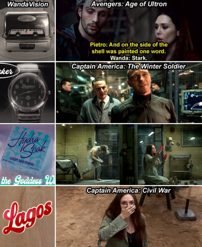 2. Some commericals in 'WandaVision' reference what we know about Wanda's history throughout the MCU
