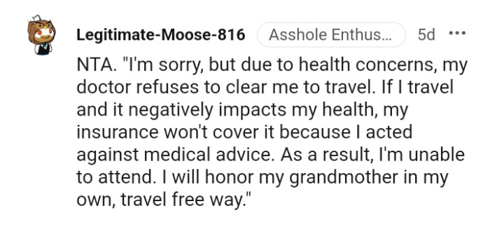 This Redditor pens down what the OP should say