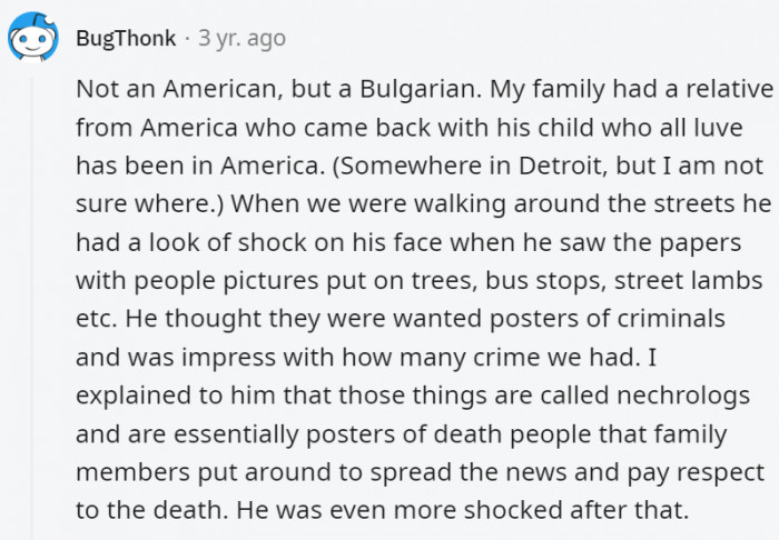 12. In other parts of the world, the death of a person is announced through the newspaper