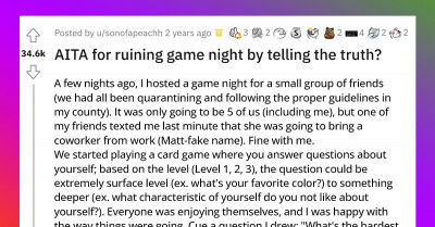 Game Nights Are All Shades of Fun, But Here Is a Story of One That Got Ruined Due to One Question