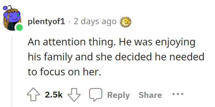 But this one begs to differ—maybe it's actually an attention thing.