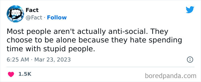 1. Anti-social people