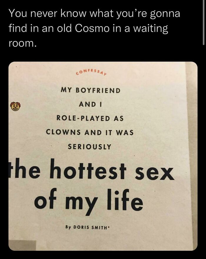 5. Role playing as clowns