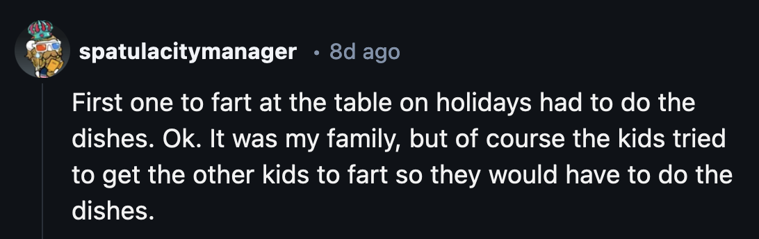 26. Family traditions do make holidays special.