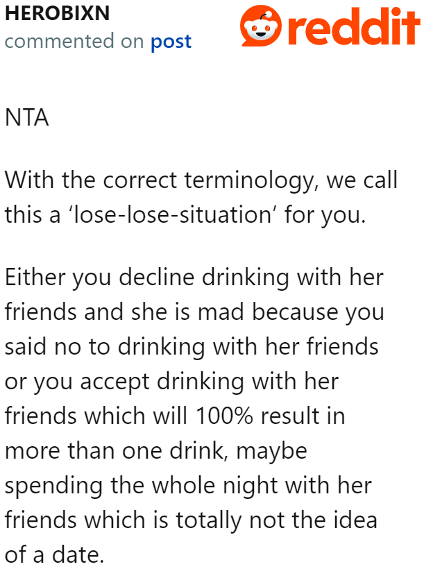 Nobody was going to win in this situation, according to this Redditor.