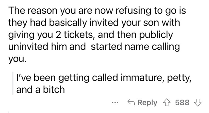 They brought it upon themselves.