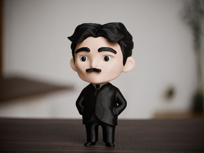"As Per Popular Request, Following Up From Albert Einstein, I Designed This Cute Nikola Tesla Ams Model!"