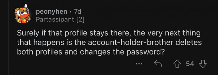 That's the only logical step after seeing something like that.