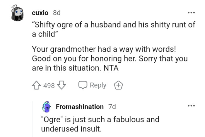 And the comments from Redditors roll in...