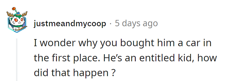 From zero to entitled in 60 seconds? The mysteries of car gifting!