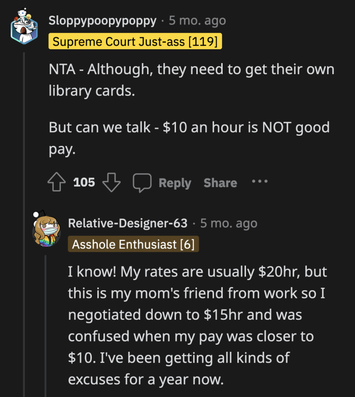 OP shouldn't tolerate being treated this way just because her employer happens to be her mom's friend.