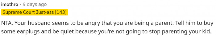 Ultimately, maybe he could support OP in trying to get these things done for her daughter without all the sassiness.