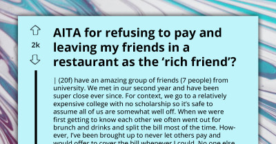 Paying For Friend Group Activities Even When Not Attending - Student Tagged ‘Rich Friend’ In Dilemma