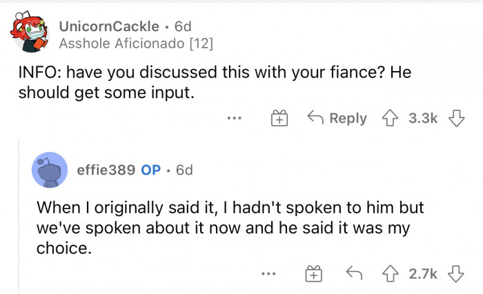 People are concerned about the way her husband might react.