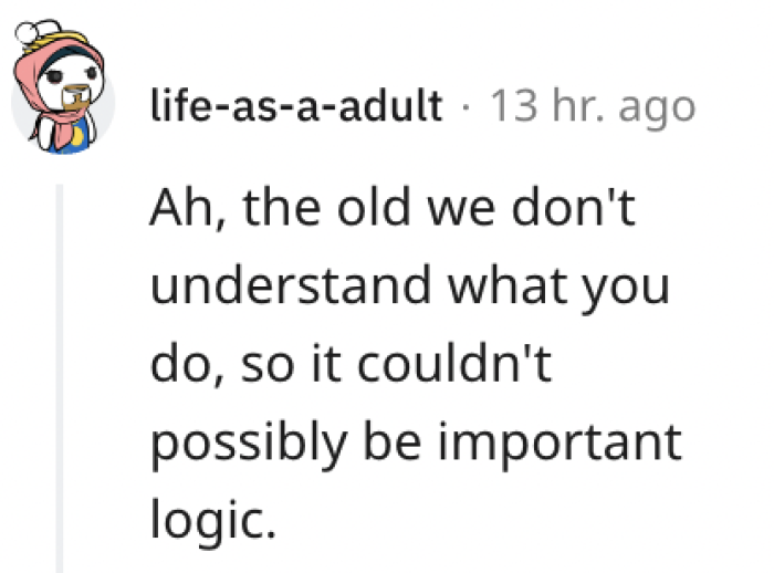 It's the oldest management logic