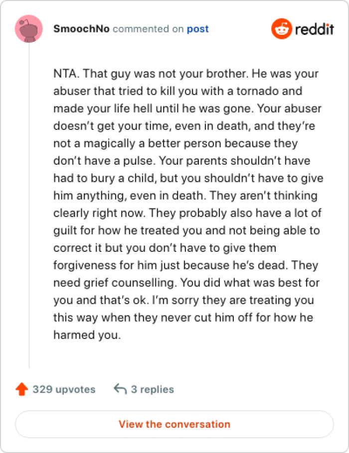 This is the perfect way to put it because I'm sure that's how OP felt.