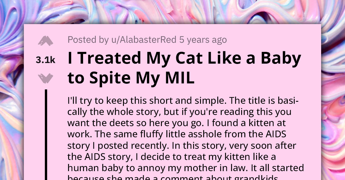 Redditor Decides To Give Her Cat The Royal "Grand-Baby" Treatment To Spite Mother-In-Law For Consistently Pressurig Her For Grandkids