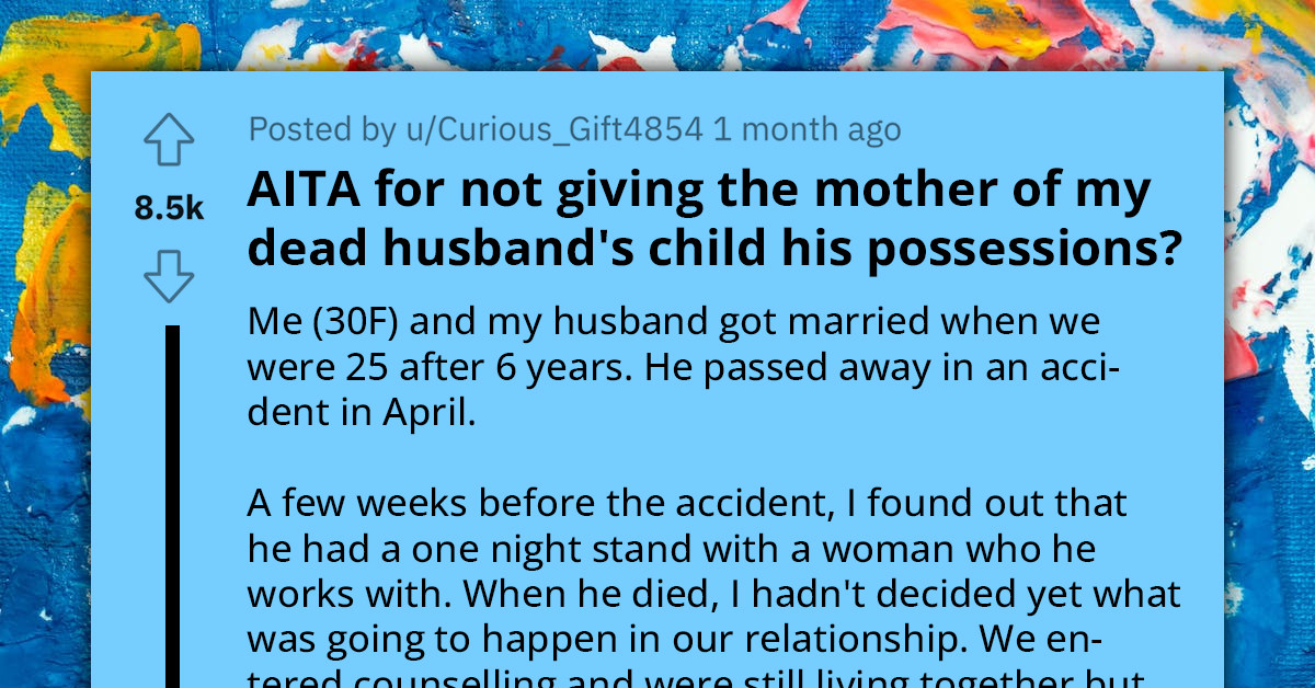 Dead Man's Pregnant Mistress Asks His Widow for His Possessions, Including His Wedding Ring, Which She Plans to Give to Their Child