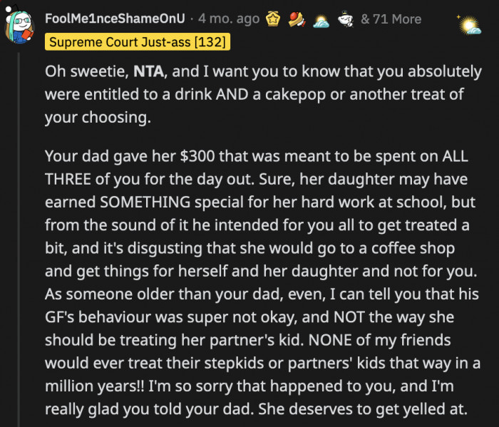 No matter which way you twist the story, there is no way the girlfriend comes out looking like an angel