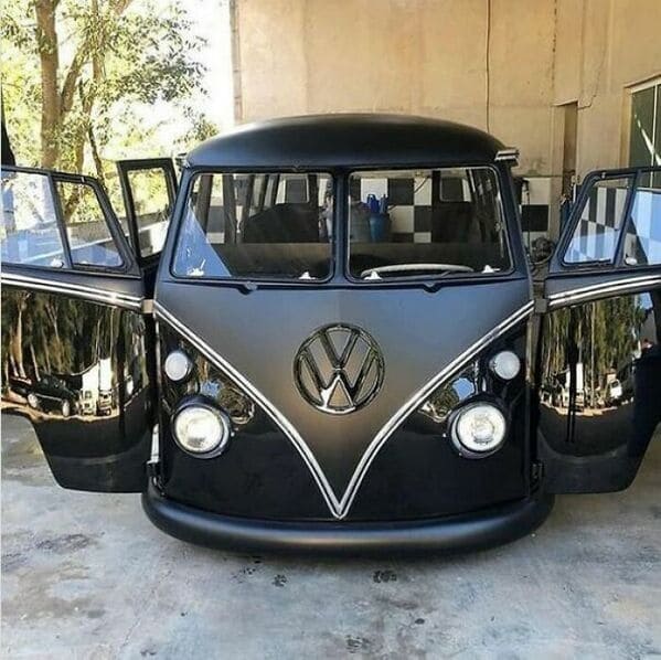 13. “Black On Black VW Bus”