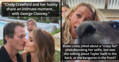 15 Perfectly Timed Celebrity Photobombs