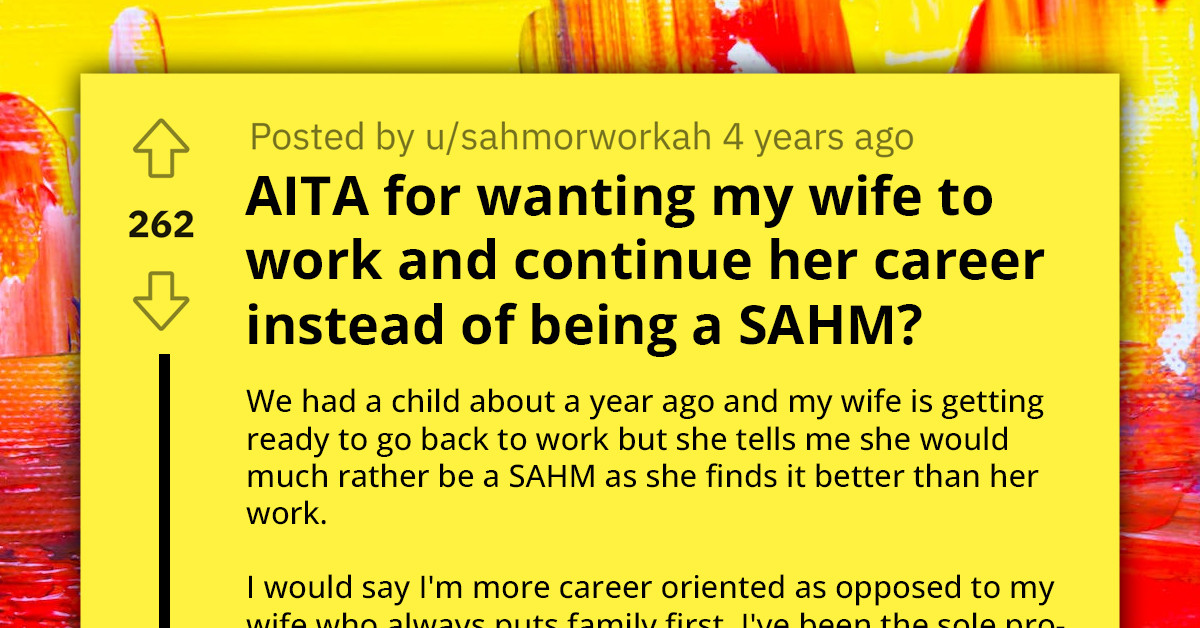 Woman Wants to Be a Stay-at-Home Mom, but Her Husband Wants Her to Work and Save Up, Seeks Advice Online on What to Do