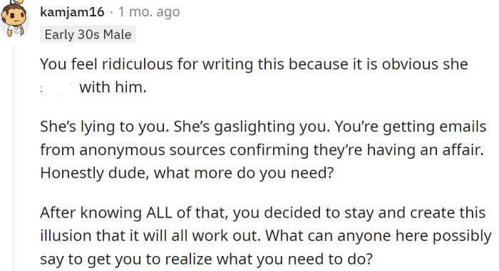 The OP already knows all the facts.