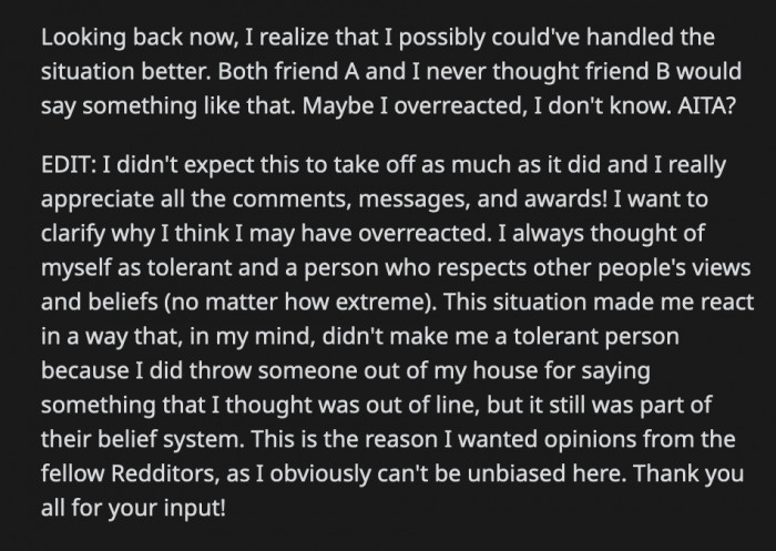 Anna was inconsolable for a while but OP comforted her until she calmed down. Did OP overreact to what Barbara said?