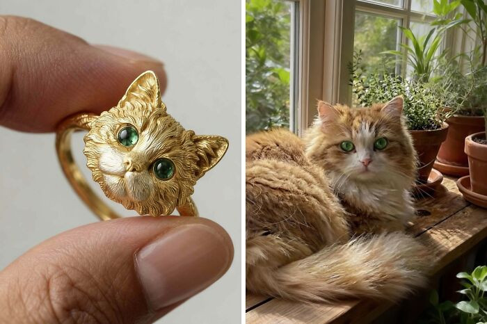 "I Sculpted A Cat In Wax And Turned It Into A Ring"