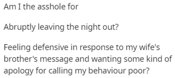 OP is now wondering if he did anything wrong