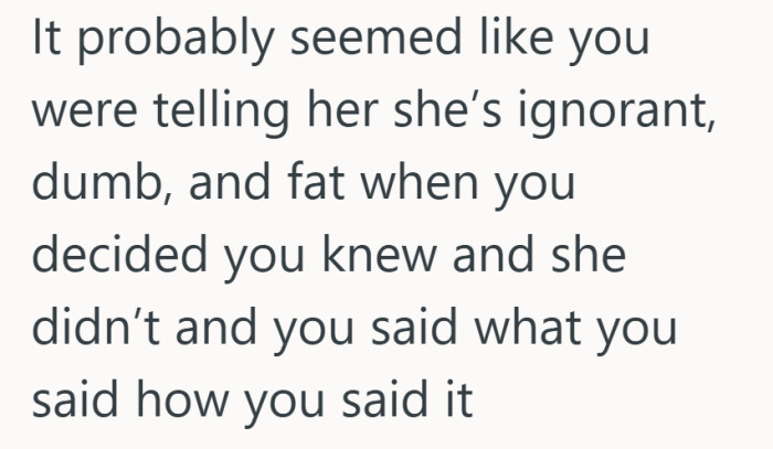 It captures how tone and assumption can turn a sensitive moment into something deeply hurtful.