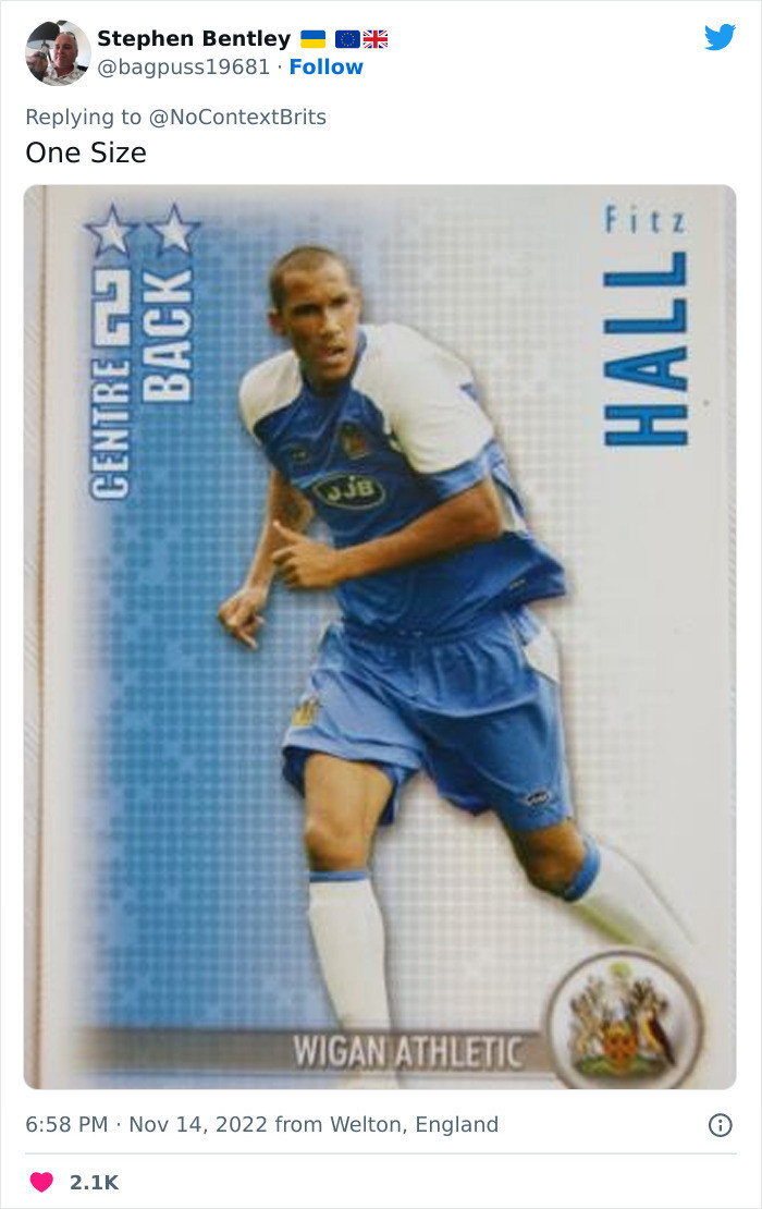 14. Apparently, he got the nickname One Size