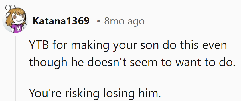 Pressuring him risks more than cash—it's a tuition for trust. Time to rethink tactics.