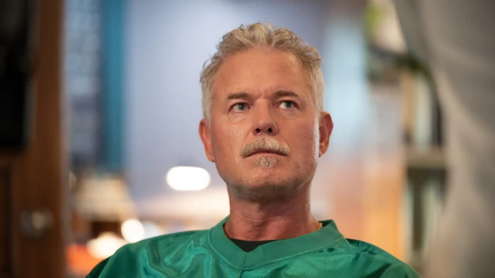 Eric Dane presenting ALS awareness message, urging support for ALS research