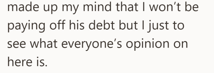 His decision is set. Now he just wants to know if standing firm makes him heartless.